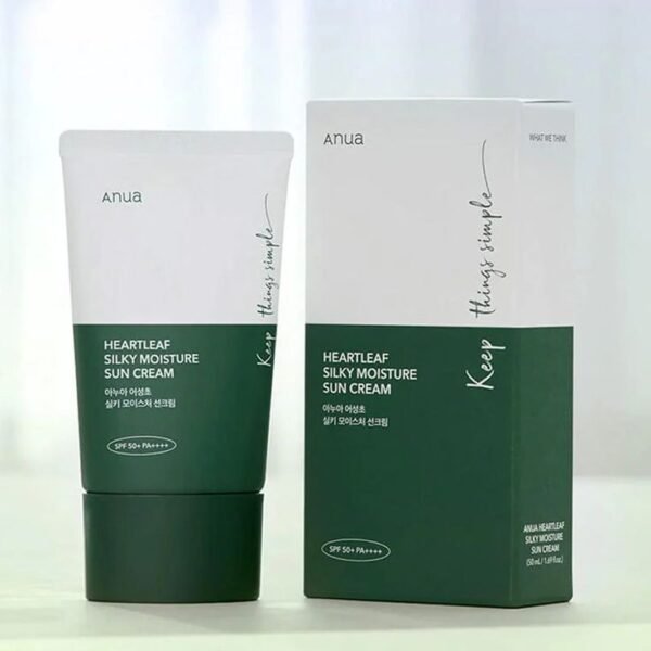 ANUA HEARTLEAF SILKY MOISTURE SUNCREAM
